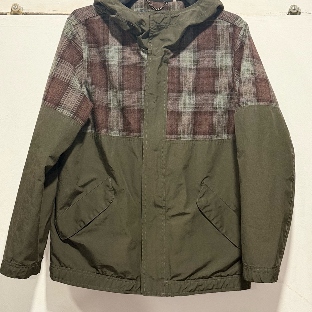 Pendleton Olive and Plaid Shirt Jacket
